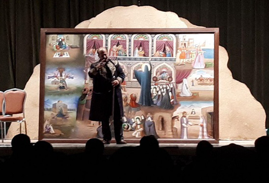 پرده‌‌خوانی زندگی هفت بانوی بزرگ الهی در حرم مطهر رضوی