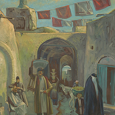 تابلو نقاشی تهران قدیم