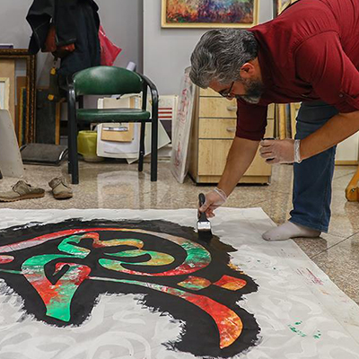 ورک‌شاپ خلق و فروش آثار هنرمندان در حمایت از زلزله‌زدگان کرمانشاه