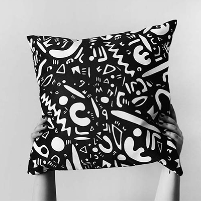 طراحى روی پارچه