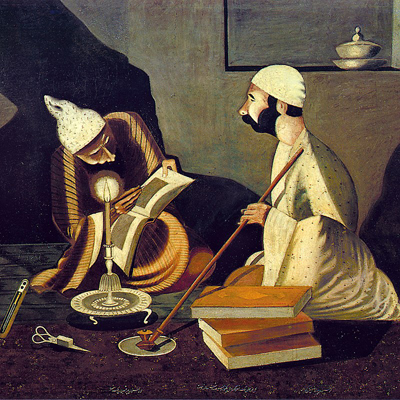 کیفیت لطیف و درخشان رنگ ها در آثار محمودخان ملک‌الشعرا